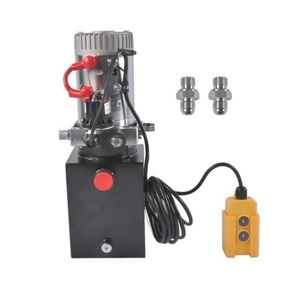 4 Quart Single Acting Power Unit, 0.91 GPM Flow, 3200 PSI - color: Single Acting, size: 4 Quart