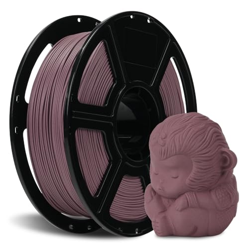 FLASHFORGE Carbon Fiber PLA Filament 1.75mm, Carbon Fiber Reinforced PLA 3D Printer Filament, 1KG Spool Dimensional Accuracy +/- 0.02mm, High Strength & High Abrasion-Resistance (Dusty Pink) - color: Pink, size: PLA CF