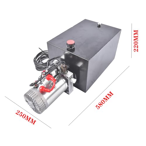 20 Quart Single Acting Hydraulic Pump 12V 3200 PSI - color: Single Acting, size: 20 Quart