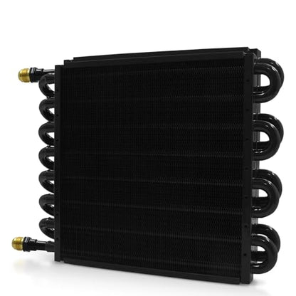 Transmission Oil Cooler Kit Fin Oil Cooler Kit (Black, 16 Pass) - color: Black, size: 16 Pass