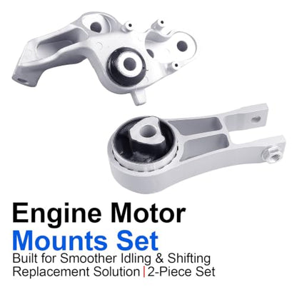 2PCS Engine Motor Mount Set Compatible with Pacifica Voyager 3.6L V6 - size: 2017-2024 Chrysler Pacifica