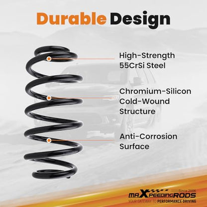 maXpeedingrods 4” Rear Lowering Spring for GM SUV 2000-2006 for Chevy Tahoe - size: 4" Rear