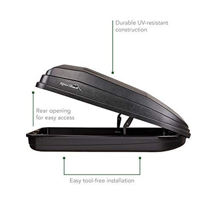 SportRack Vista XL Rear Opening Cargo Box,Black