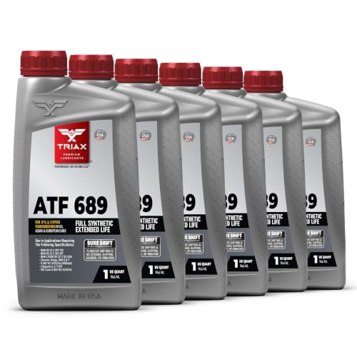 TRIAX ATF 689 Full Synthetic for ZF 6HP, 8HP, 9HP Transmissions | Compatible with Jeep, Chrysler, Dodge RAM, Audi, BMW, Land Rover, Mercedes Benz, Porsche, and More (6 Quart Pack) - size: 6 Quart Pack