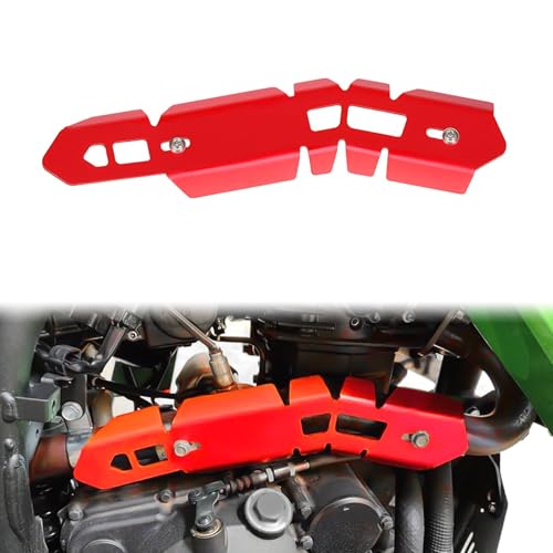 KLR650 Muffler Exhaust Pipe Heat Shield Guard Cover Compatible with Motorcycle KLR 650 2008-2025 (Red) - color: 147 red
