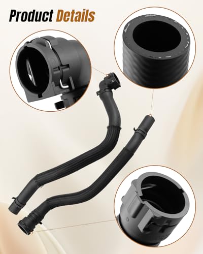 HAVC Inlet Outlet Heater Hose with Connectors Fit for Chevrolet Sonic 2013-2018 Replacement Part Number 96958206 95492002 95089363 95089364