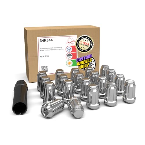 Wheel Accessories Parts 20 Pcs M12x1.25 12x1.25 Thread Car Spline 1.38" 35mm Long Lug Nuts Chrome Spline Hex Fits Most Subaru Pass Cars ｜ Nissan Pass Cars - color: Chrome, size: 20 Pcs, style: Spline