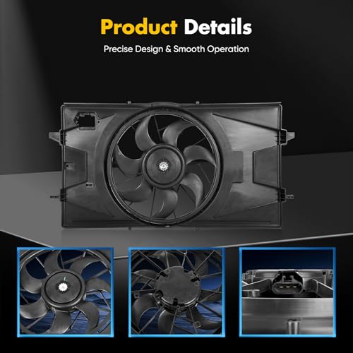 OCPTY Radiator Fan fit for Chevrolet Cobalt 2005-2010