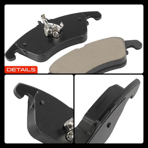 A-Premium Front Ceramic Brake Pads Compatible with Mercedes-Benz, 2-Pack