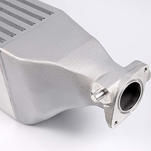 G-PLUS Front Mount Turbo Preformance Intercooler Compatible With 2016-2018 Honda Civic 1.5L +16HP Bolt On FMIC Upgrade Intercooler Replacement Silver - color: Sliver, size: 2016-2018 Honda Civic