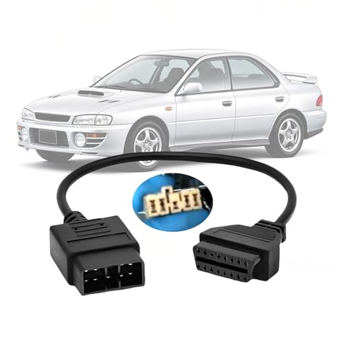 OBD1 to OBD2 Adapter Cable for Subaru 9 Pin to 16 Pin Diagnostic Cable - style: Fit for Su-baru 9pin