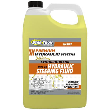 STAR BRITE Hydraulic Steering Fluid, Synthetic Blend, ISO 15, Marine-Grade - size: 1 US gal