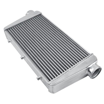 Universal Intercooler 27''x13''x3.3" Front Mount Intercooler 3'' Inlet and Outlet Aluminum Turbo Intercooler Direct Replacement for Any Turbo Charger system - size: 27''x13''x3.3" 3''