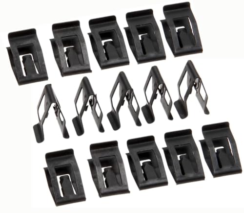 15 Pack Black Retainer Clips Universal Automotive Car Front Console Dash Dashboard Trim Fastener Rivet Clips for Ford Mazda Audi Toyota