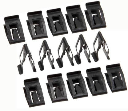 15 Pack Black Retainer Clips Universal Automotive Car Front Console Dash Dashboard Trim Fastener Rivet Clips for Ford Mazda Audi Toyota