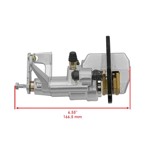 Caltric Front And Rear Brake Caliper with Pads Compatible with Yamaha Rhino 450 Yxr450 4X4 2006 2007 2008 2009