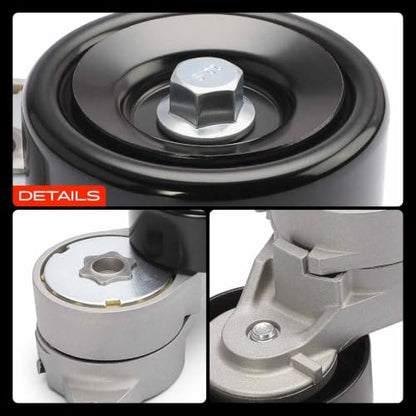 A-Premium Belt Tensioner Assembly with Pulley Compatible with Acura, Saturn