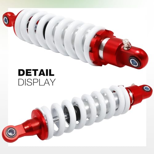330mm Shock Damper 13" Heavy Duty Steel Rear Shock Absorber Adjustable Spring Shock Absorber Damping Replacement for Motorcycles