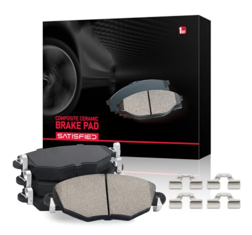 SATISFIED Ceramic Front Brake Pads D412 Fit For Chevrolet Camaro 1988-1991