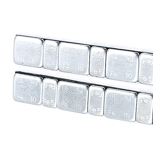 F FIERCE CYCLE 2.1oz Adhesive Back Wheel Balance Weights Strips for Motorcycle 124 x 18mm 2pcs - size: 14 x 10 x 1.5 cm