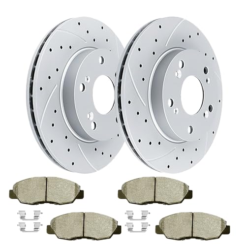 Acinoparts Front (10.31", 262mm) Brake Kit for Honda Civic 2006 2007 2008 - size: HMBK21602