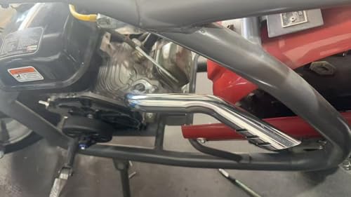 Exhaust Header Pipe Kit For Predator 212cc 224cc 196cc For Coleman CT200u CT200u-ex BT200X KT196 6.5hp Baja Warrior MB200 GX160 GX200 Clone Engine Go Kart Mini Bike Silver - style: Silver