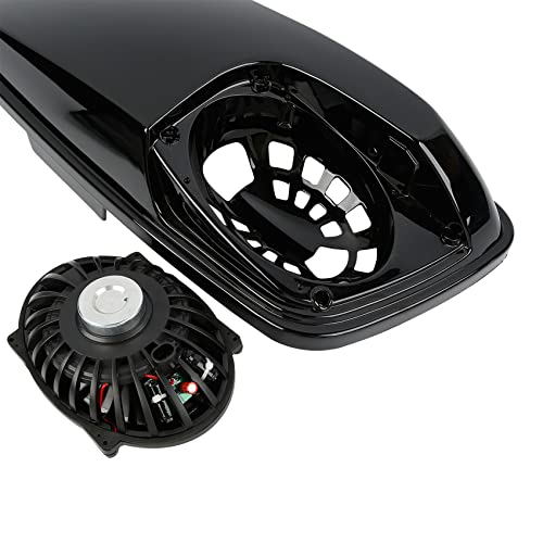 XMT-MOTO Hard Saddlebag Lids W/ 5"X7" Speakers Fit for Harley Touring - style: Black Dual 5x7 Speaker Saddlebag Lids 4 Speakers (14-later)