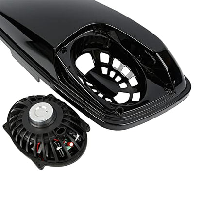 XMT-MOTO Hard Saddlebag Lids W/ 5"X7" Speakers Fit for Harley Touring - style: Black Dual 5x7 Speaker Saddlebag Lids 4 Speakers (14-later)