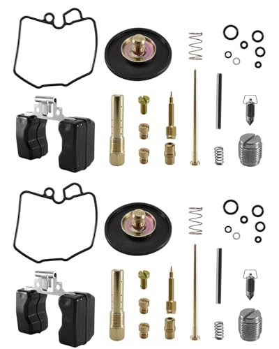2-Pack Carburetor Rebuild Kit With Float Fit for Honda CM400A 1979-1980