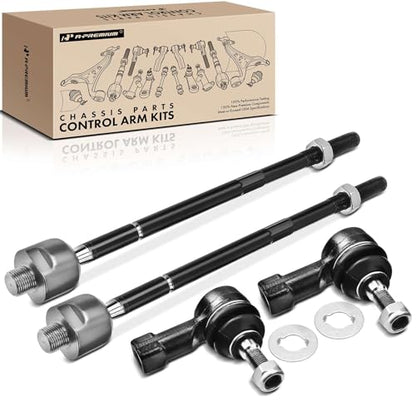 A-Premium Front Inner & Outer Tie Rod End Kit, Compatible with Chevrolet
