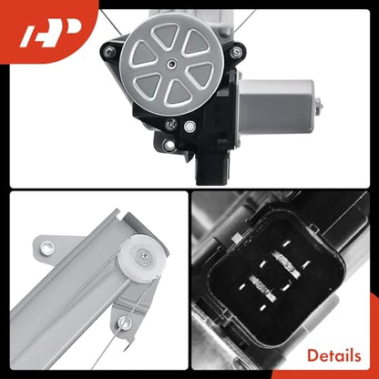 A-Premium Front Passenger Side Power Window Regulator with Motor (6-Pin) - style: Front Passenger Side