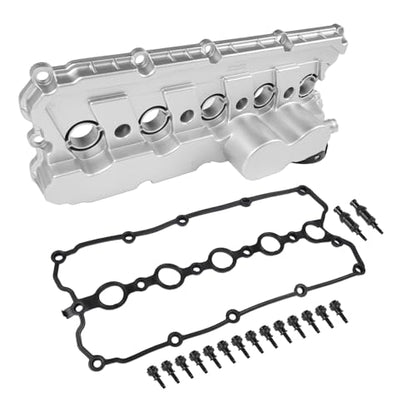 Aluminum Valve Cover w/Gasket & Bolts Replacement for 2005-2018 VW Jetta Passat Rabbit Golf Beetle 2.5L 07K103469L 07K103469F 07K103469D