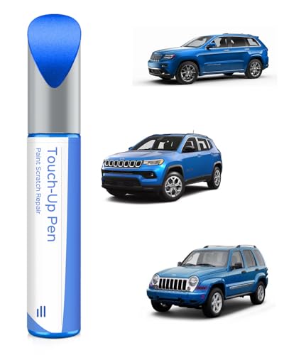 PBJ/MBJ Hydro Blue/Laser Blue Pearl Touch Up Paint Compatible with Jeep Exact Match Chips and Nicks Touch Up - color: Hydro Blue/Laser Blue Pearl(PBJ/MBJ) Compatible with Cherokee/Compass/Liberty