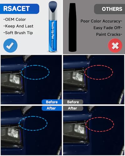 N1 Blue Jeans Metallic Touch Up Paint Compatible with Ford Exact Match Touch Up Paint Car Scratch Repair - color: Blue Jeans Metallic(N1)