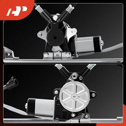 A-Premium Front Driver Side Power Window Regulator with Motor (2-Pin) - style: Front Driver Side (LH)