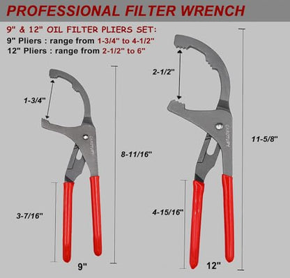 Oil Filter Wrench Set, Adjustable 3-Jaw Oil Filter Wrench (4 Pcs) - size: 4 Pack - Silver
