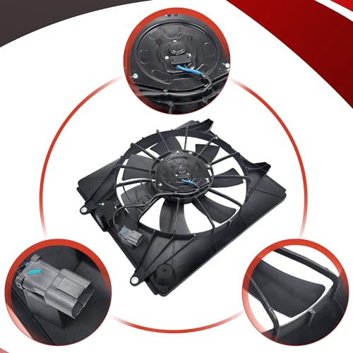 PartsFlow A/C Condenser Cooling Fan Assembly Compatible with 2007 2008 2009 Honda CR-V 620-245 - color: For Honda CR-V