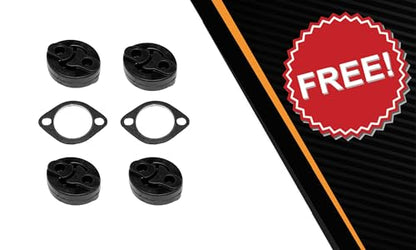 Exhaust Passenger and Driver Side Muffler Kit Compatible for 2009-2013 Subaru Forester 2.5L | Direct Fit | Northeastern Exhaust | Free Gaskets and Hangers Included | Automotive Replacement Part
