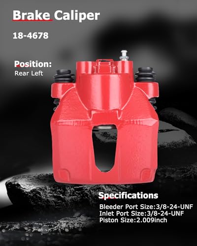 cciyu Rear Left/Right Disc Brake Caliper Assembly without Bracket 18-4678 - size: Rear Left[18-4678]