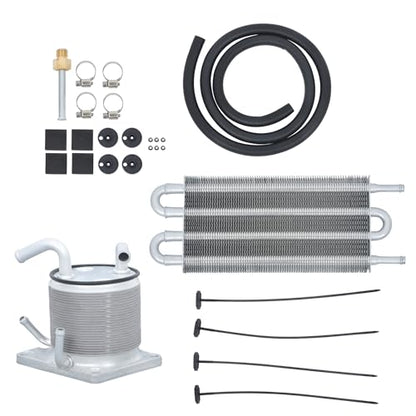 CVT Transmission Oil Chiller Kit 4 Port And 6 Rows Remote Replacement for Nissan Qashqai Sentra Rogue Juke 21606-1XF0A