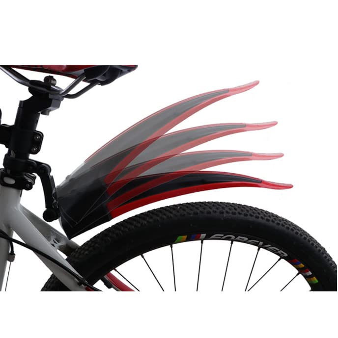 BlueSunshine Adjustable Road Mountain Bike Bicycle Cycling Tire Front/Rear Mud Guards Mudguard Fenders Set (All Black) - color: All Black