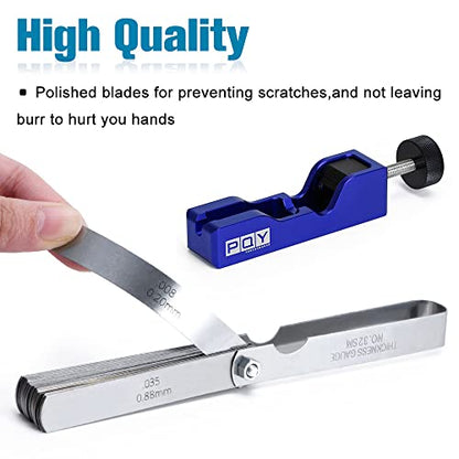 Universal Spark Plug Gap Gapping Tool with 32 Blade Feeler Gauge Blue - color: blue+feeler gauge
