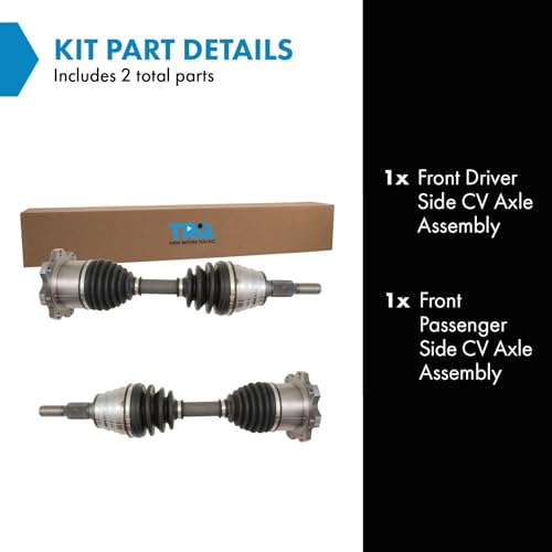 TRQ Front Driver and Passenger Side CV Axle Shaft Assembly Set - style: CSA64117