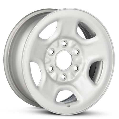 16 x 6.5 in Steel Wheel Rim 6 Lug 139.7mm 31mm Offset 78.1mm CB| Powder-Coated Silver finish Fits GMC Savana 2500 2003-2006 | New OEM Surplus | 9595393 - size: 16x6.5 - Savana 2500