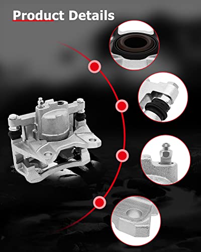 cciyu Rear Left/Right Disc Brake Caliper Assembly w/Bracket 18B5046 - size: Rear Left[18B5046]