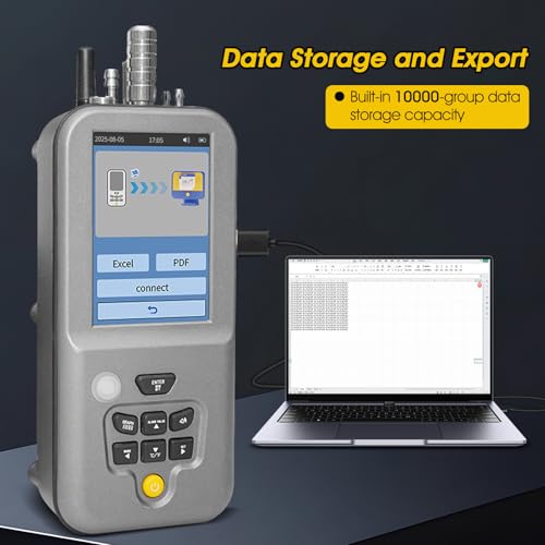 Particle Counter Air Quality Meters with Tuya APP USB Data Export to PC - color: Charcoal Gray