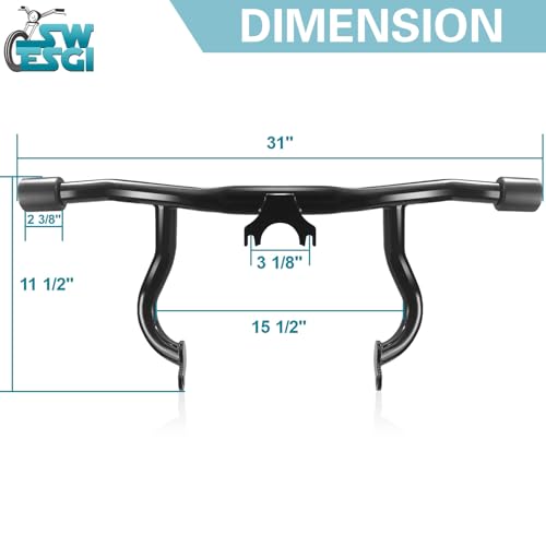 Flat-Out Crash Bar Engine Guard for Harley Davidson Touring - style: For Touring 2014-2025 B Style