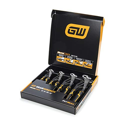 GEARWRENCH 4 Pc. Pitbull Auto-Bite Tongue & Groove Dual Material Pliers with K9 Jaws - 82594C - size: 4 Piece, style: Auto Bite Set