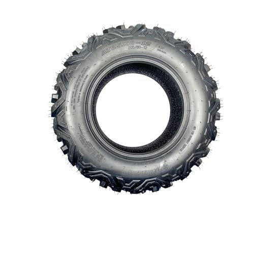 2PCS AT25X8-12 Heavy Duty 6PR ATV/UTV All-Terrain Tubeless Tires – Off-Road, Puncture Resistant, High Load, All Terrain Tires 20mm Tread Depth 25x8x12- for Mud, Sand, Trail, Rock – Tubeless - size: DAV110 25X8-12