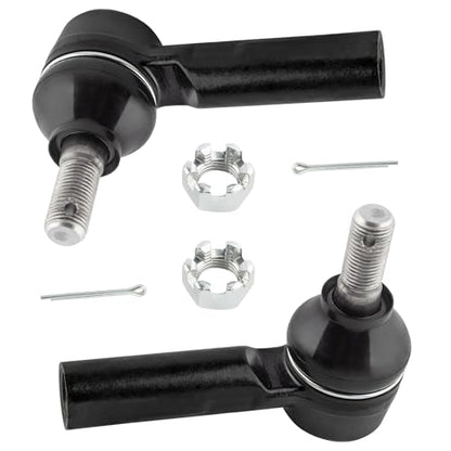 Set of 4, Front Inner & Outer Tie Rod End Kit, For Toyota RAV4 1996-2003, Corolla 1993-2002, For Chevrolet Prizm 1998-2002, Geo Prizm 1993-1997, Replace # ES2382 EV303